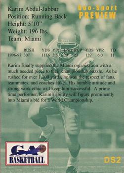 1997 Genuine Article - Duo Sport Preview #DS2 Karim Abdul-Jabbar Back