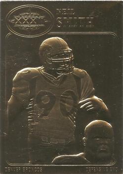 1998 The Danbury Mint Super Bowl XXXIII 22K Gold #3 Neil Smith Front