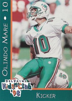 1998 Miami Dolphins Kids Club #NNO Olindo Mare Front