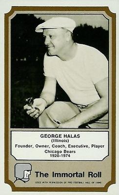 1974 Fleer Football Patches - Immortal Roll #NNO George Halas Front