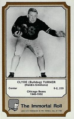 1974 Fleer Football Patches - Immortal Roll #NNO Clyde 
