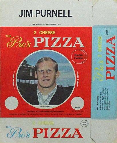 1967 Pro's Pizza Chicago Bears Discs #NNO Jim Purnell Front