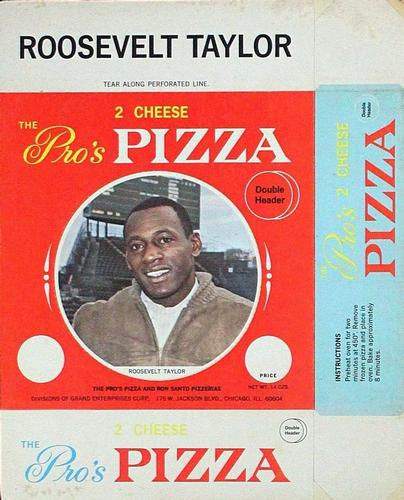 1967 Pro's Pizza Chicago Bears Discs #NNO Roosevelt Taylor Front