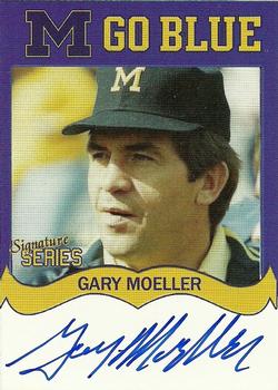 2002 TK Legacy Michigan Wolverines - Go Blue Autographs #MGB99 Gary Moeller Front