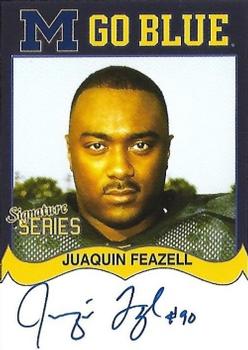 2002 TK Legacy Michigan Wolverines - Go Blue Autographs #MGB178 Juaquin Feazell Front