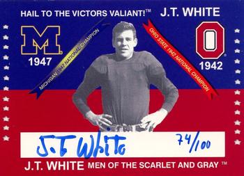 2002 TK Legacy Michigan Wolverines - National Champions Autographs #1947H J.T. White Front