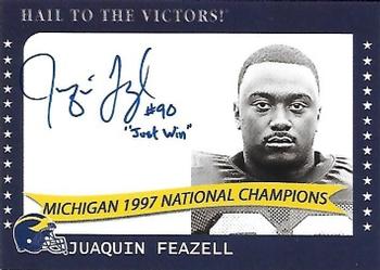 2002 TK Legacy Michigan Wolverines - National Champions Autographs #1997H Juaquin Feazell Front