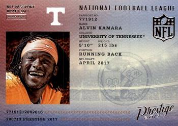 2017 Panini Prestige - NFL Passport #11 Alvin Kamara Front