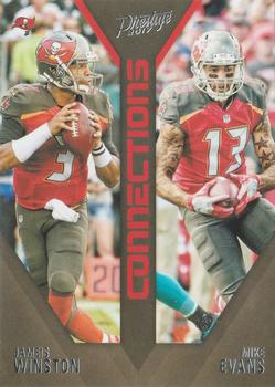 2017 Panini Prestige - Connections #22 Jameis Winston / Mike Evans Front