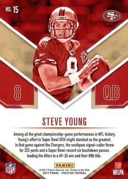 2017 Panini Prestige - Stars of the NFL #15 Steve Young Back