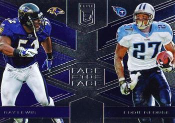 2017 Donruss Elite - Face to Face #15 Eddie George / Ray Lewis Front