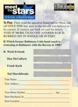 1996 Collector's Choice - Meet the Stars Trivia Challenge #45 Meet the Stars Trivia Question #45 Front