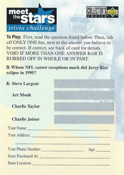1996 Collector's Choice - Meet the Stars Trivia Challenge #58 Meet the Stars Trivia Question #58 Front