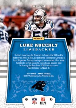 2017 Panini - Blue #64 Luke Kuechly Back