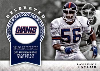 2017 Panini - Decorated #D-LT Lawrence Taylor Front