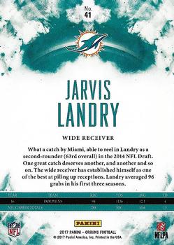 2017 Panini Origins #41 Jarvis Landry Back
