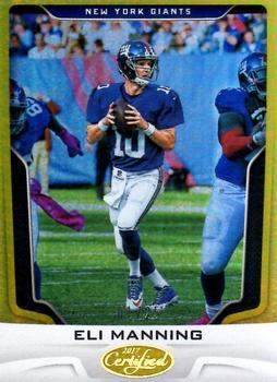 2017 Panini Certified - Mirror Gold #10 Eli Manning Front