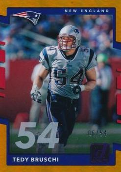 2017 Donruss - Jersey Number #17 Tedy Bruschi Front