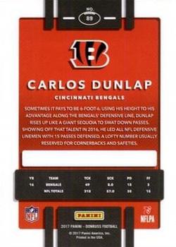 2017 Donruss - Jersey Number #89 Carlos Dunlap Back