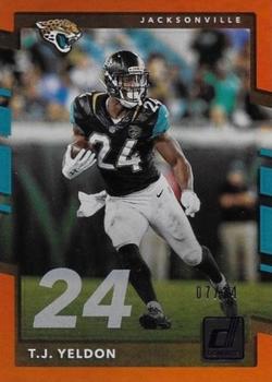 2017 Donruss - Jersey Number #143 T.J. Yeldon Front