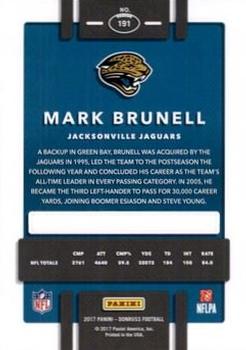 2017 Donruss - Jersey Number #191 Mark Brunell Back