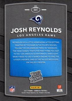 2017 Donruss - Jersey Number #301 Josh Reynolds Back