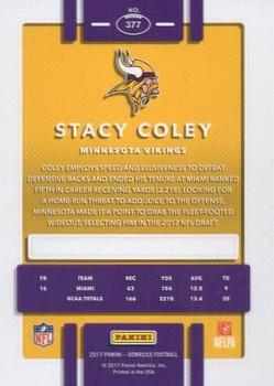 2017 Donruss - Jersey Number #377 Stacy Coley Back