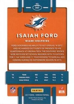 2017 Donruss - Jersey Number #387 Isaiah Ford Back