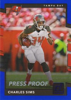 2017 Donruss - Press Proof Blue #29 Charles Sims Front