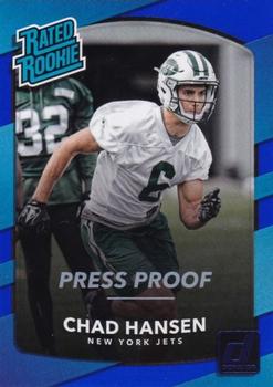 2017 Donruss - Press Proof Blue #313 Chad Hansen Front