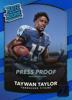 2017 Donruss - Press Proof Blue #315 Taywan Taylor Front