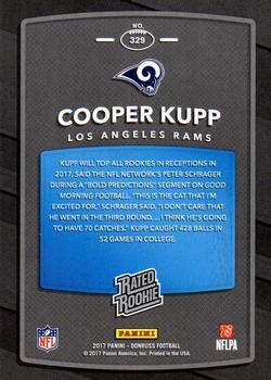 2017 Donruss - Press Proof Blue #329 Cooper Kupp Back