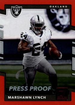 2017 Donruss - Press Proof Red #241 Marshawn Lynch Front