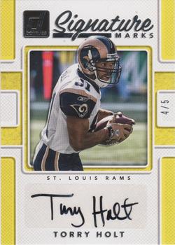 2017 Donruss - Signature Marks Yellow #SM-THL Torry Holt Front