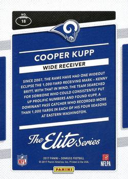 2017 Donruss - The Elite Series Rookies #18 Cooper Kupp Back