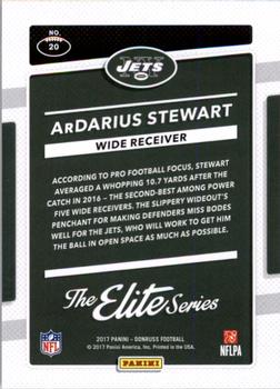 2017 Donruss - The Elite Series Rookies #20 ArDarius Stewart Back