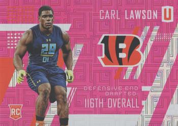 2017 Panini Unparalleled - Pink #239 Carl Lawson Front