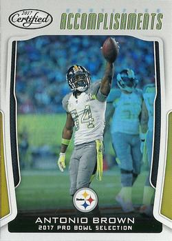 2017 Panini Certified - Certified Accomplishments #CA-AB Antonio Brown Front