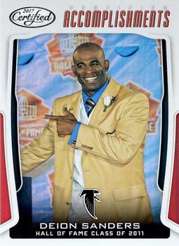 2017 Panini Certified - Certified Accomplishments #CA-DS Deion Sanders Front