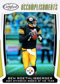 2017 Panini Certified - Certified Accomplishments #CA-BR Ben Roethlisberger Front