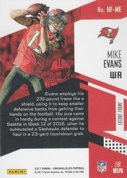 2017 Panini Unparalleled - High Flyers #HF-ME Mike Evans Back