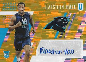 2017 Panini Unparalleled - Class of 2017 Rookie Autographs Yellow #271 Daeshon Hall Front
