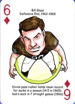 2013 Hero Decks Cleveland Browns Football Heroes Playing Cards #6♦ Bill Glass Front
