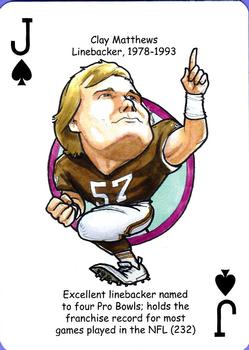 2013 Hero Decks Cleveland Browns Football Heroes Playing Cards #J♠ Clay Matthews Front