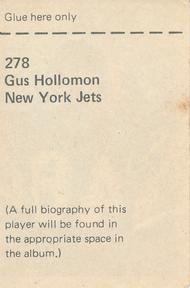 1971 NFLPA Wonderful World Stamps #278 Gus Hollomon Back