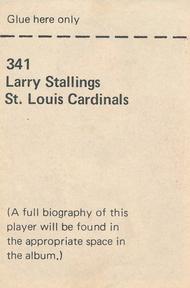 1971 NFLPA Wonderful World Stamps #341 Larry Stallings Back