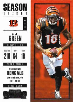 2017 Panini Contenders #41 A.J. Green Front
