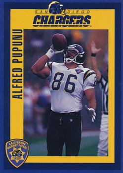 1994 San Diego Chargers Police #25 Alfred Pupunu Front