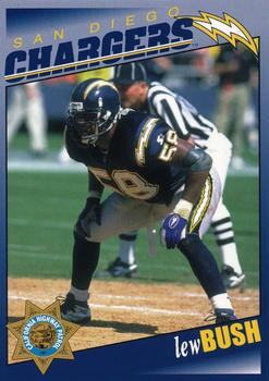 1998 San Diego Chargers Police #11 Lewis Bush Front