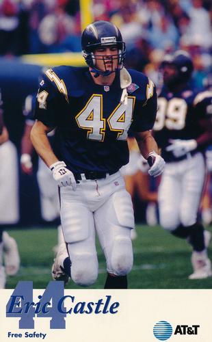 1995 San Diego Chargers #NNO Eric Castle Front